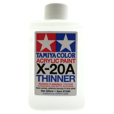 Tamiya X Acrylic Paint Thinner X-20A 250ml Modellers Accessory Airbrush Spraying