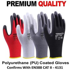 24 PAIRS PU COATED SAFETY WORK