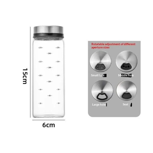 Glass water bottle - bottle, 300