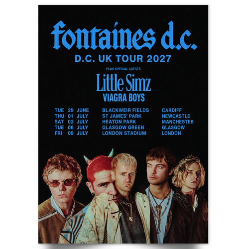 Fontaines tour poster - tour,