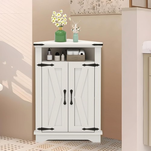 Corner bathroom storage floor - corner,