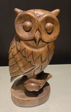 Vintage Owl On Branch Wood