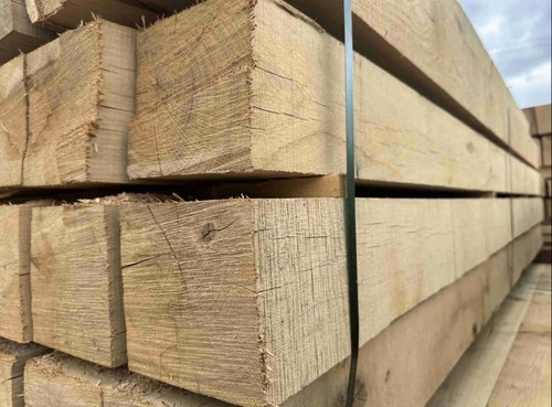 British oak posts - 2.4m, 6”