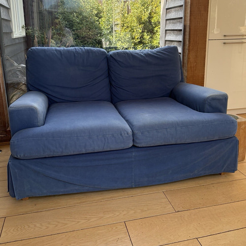 Blue seater solid fabric - blue,