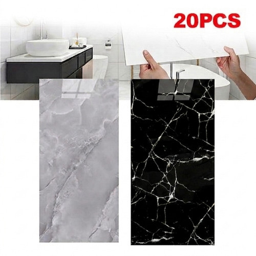 20x pvc marble tiles wall - 20x,