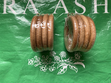 Laura Ashley Curtain Rings Oak Wood for 45mm curtain pole