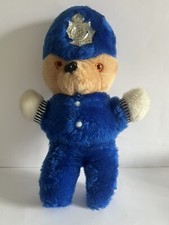 Sweet Dreams Police Bear West Sussex UK 16" Blue Fur Rare 1965