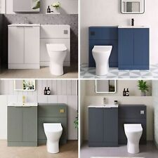 Hudson Reed 1100mm Fluted Combination Vanity Unit Bathroom Sink Wash Basin WC