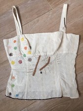 Beautiful Armand Ventilo Cream Broderie Anglaise Summer Top Size 10 Euro 40 £234