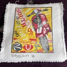 Southport Run 1994 Scooter Rally Paddy Smith Fabric Patch 15cm X 15cm 