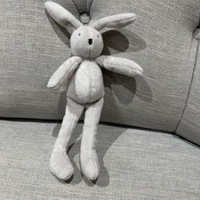 Moulin Roty Mini Rabbit With Stitched Eyes - New Without Tag