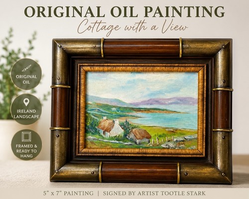 Original oil painting ireland - original,