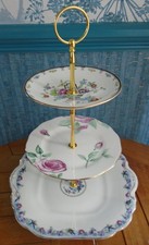 3 tier china cake stand