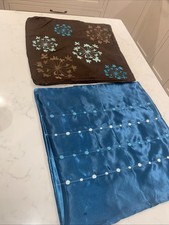 Cushion Covers Brown Teal