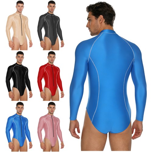 Men unitard stretchy jumpsuit - stretchy,