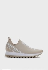 DKNY Cream Abbi Trainers Size