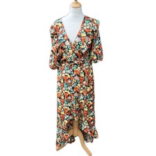 Topshop Floral Wrap Dress