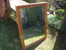 Large Pine Frame Mirror