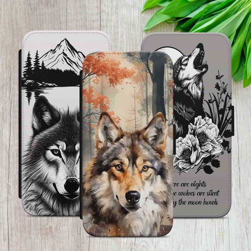 Grey wolf flip case for - case,