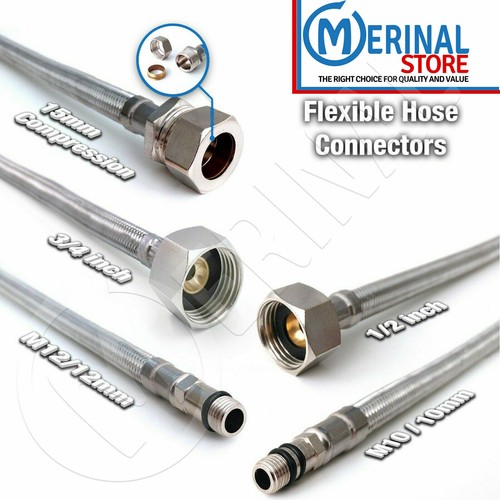 Flexible tap hose connector - flexible,