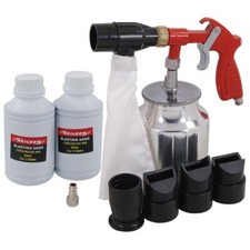 Air Sandblaster Gun Kit - Includes Blasting Sand Grit 60 and 4 Nozzles CT4694