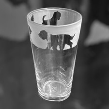 WHEATEN TERRIER Frieze Boxed 57cl Conical 1 Pint Glass
