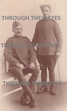 Original WWI photo Postcard 2 Royal Flying Corps Airmen in Uniform RFC