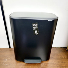 Brabantia Bo 60-Litre Pedal Bin 1 x  Inner Bucket – Black