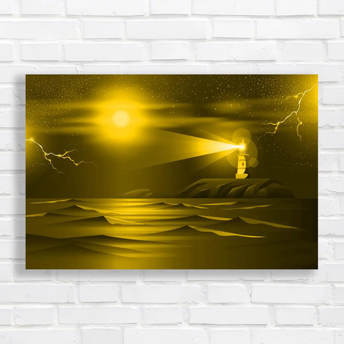 Radiant lighthouse seascape - radiant,