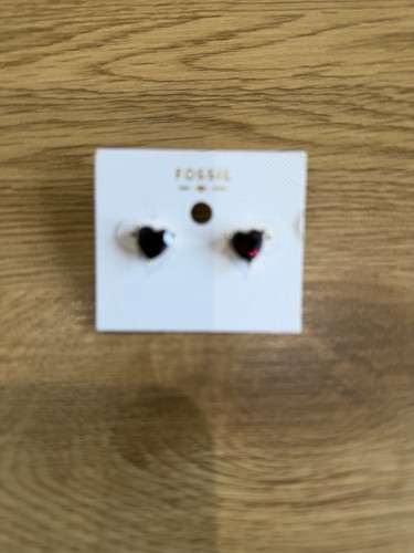 Fossil heart earrings gold - heart,