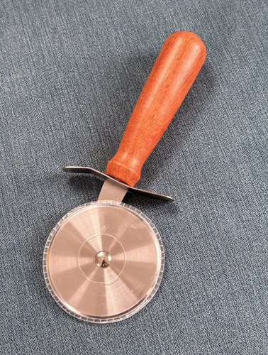 Stainless steel pizza cutter - pizza,