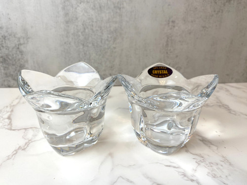 Vintage lead crystal tulip - crystal,