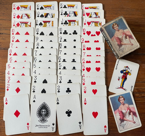 Vintage playing cards set - vintage,