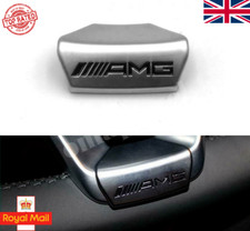 AMG Logo Sticker D Shape Steering Wheel Badge Emblem Decal For Mercedes 2015 -18