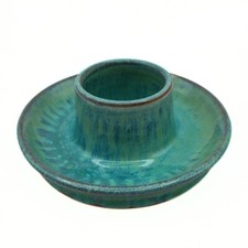 Bolingey Perran Porth Pottery - Egg Cup Holder - Green/Blue