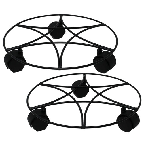 2pc plant pot planter caddy - 2pc,