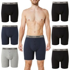 DUKE LONDON Mens Boxer Shorts Briefs 3 Pack Stretch Soft Cotton Underwear XL-8XL
