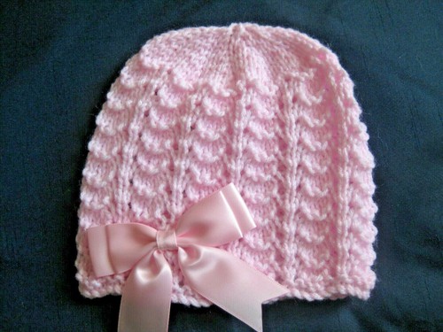 Hand knitted baby pink - pink, twinkle