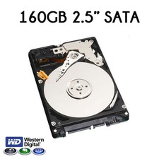 160GB 2.5" SATA Western Digital / HITACHI Hard Disk Drive for Laptop MAC PS3 PS4