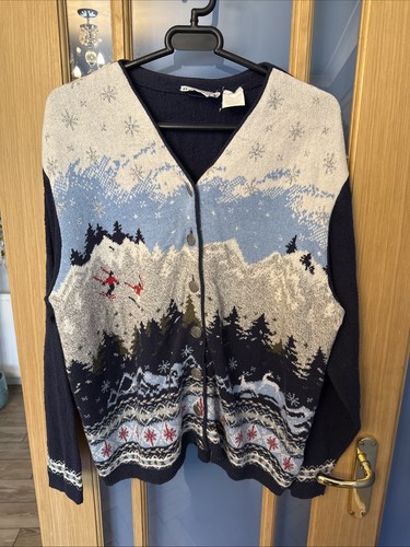 Vintage ski cardigan sweater - ski,