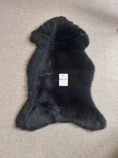 Black Natural Sheepskin Hide