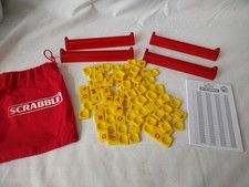 Simpsons - Full Set of Scrabble 100 Tiles, Bag 4 Tile Racks & Score Pad