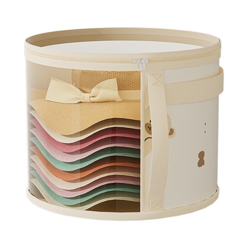 Round hat storage box - round, large