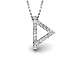 18K White Gold Lab Grown
