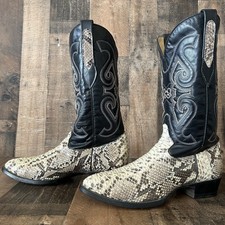 Corral Vintage Snakeskin Western Cowboy Boots Mens 8.5 D