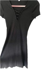 Miss Selfridge Black Ribbed
