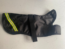 Italian Greyhound/Whippet Coat 16" Black/Tartan "togs for dogs"