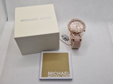 MICHAEL KORS PARKER MK5896 WOMEN WATCH ROSE GOLD WITH CRYSTALS NEW WITH BOX