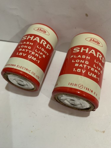 Vintage battery 2pcs sharp - vintage,