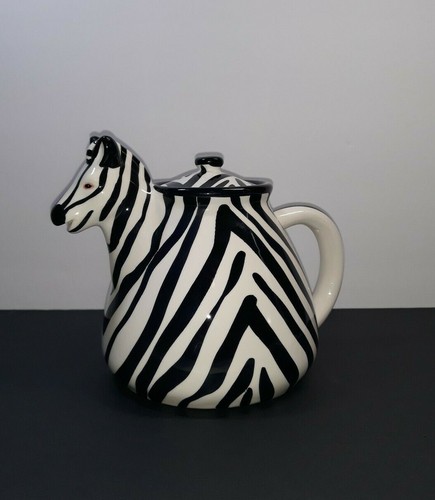 Collectible zebra teapot - collectible, hand